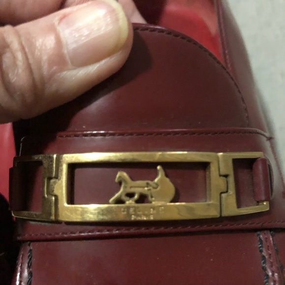 BURGUNDY CELINE LOAFERS size 7 - Need to Break In - Picture 2 of 9